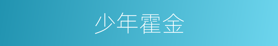 少年霍金的同义词