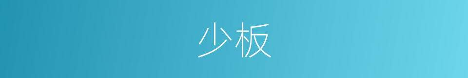 少板的同义词