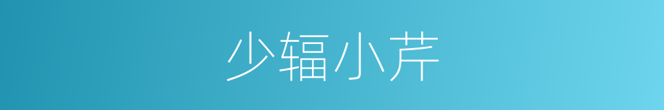少辐小芹的同义词