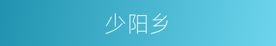 少阳乡的同义词