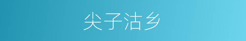 尖子沽乡的同义词