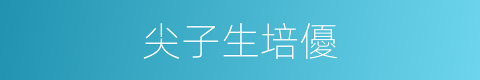 尖子生培優的同義詞
