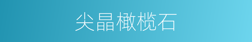 尖晶橄榄石的同义词