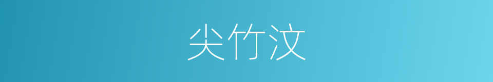 尖竹汶的同义词