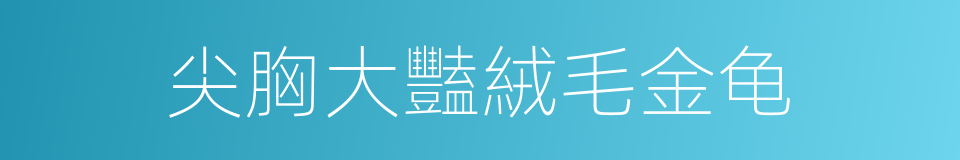 尖胸大豔絨毛金龟的同義詞