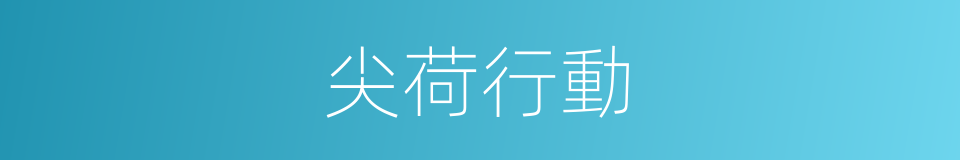 尖荷行動的同義詞