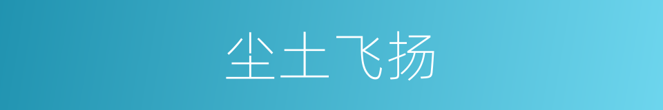 尘土飞扬的意思