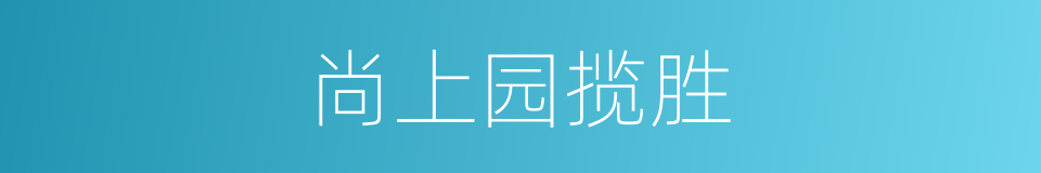 尚上园揽胜的同义词
