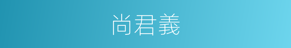 尚君義的同義詞