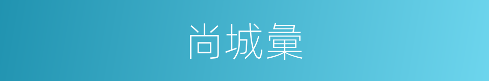 尚城彙的同義詞