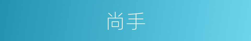 尚手的意思