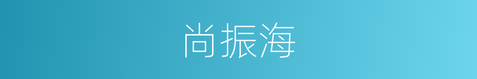 尚振海的同义词