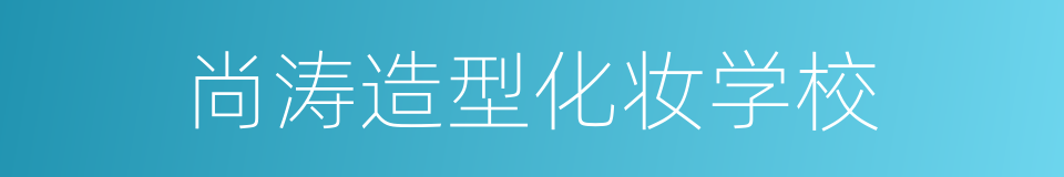 尚涛造型化妆学校的同义词