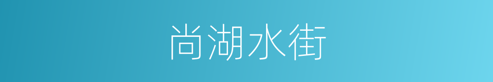 尚湖水街的同义词