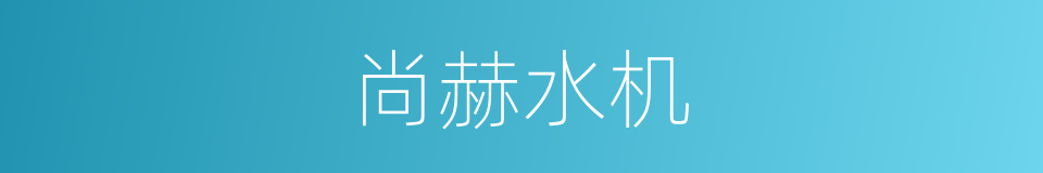 尚赫水机的同义词