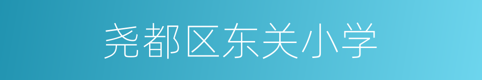 尧都区东关小学的同义词