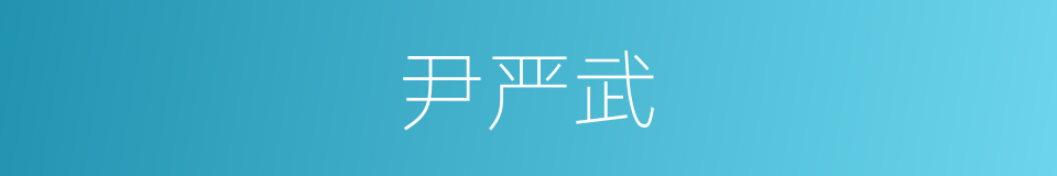 尹严武的同义词