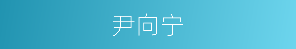 尹向宁的同义词