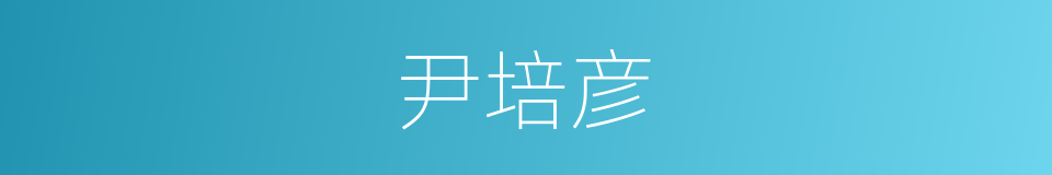 尹培彦的同义词