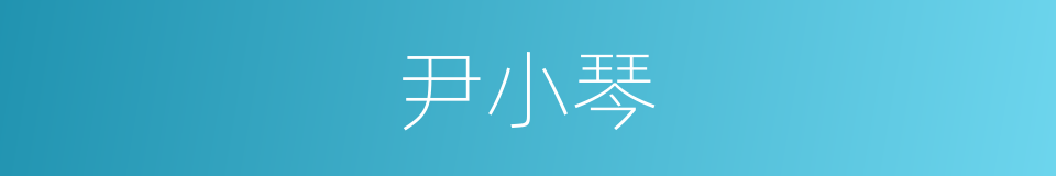 尹小琴的同义词