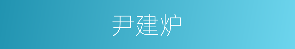 尹建炉的同义词