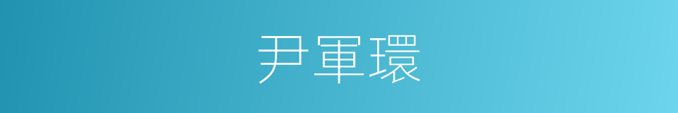 尹軍環的同義詞