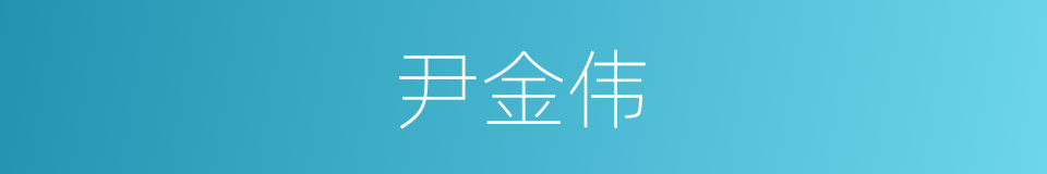 尹金伟的同义词