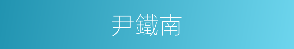 尹鐵南的同義詞