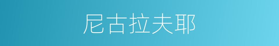 尼古拉夫耶的同义词