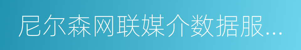 尼尔森网联媒介数据服务有限公司的同义词