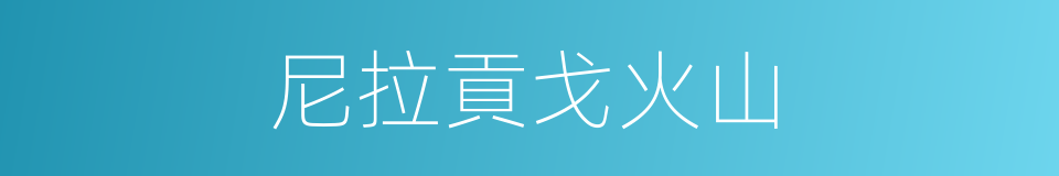 尼拉貢戈火山的同義詞