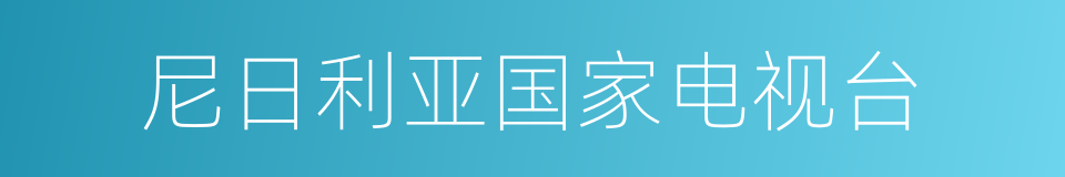 尼日利亚国家电视台的同义词