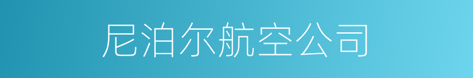 尼泊尔航空公司的同义词