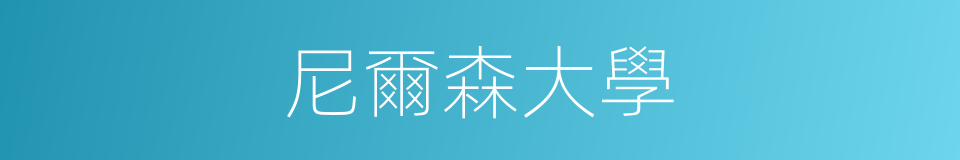 尼爾森大學的同義詞