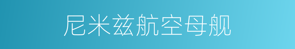 尼米兹航空母舰的同义词