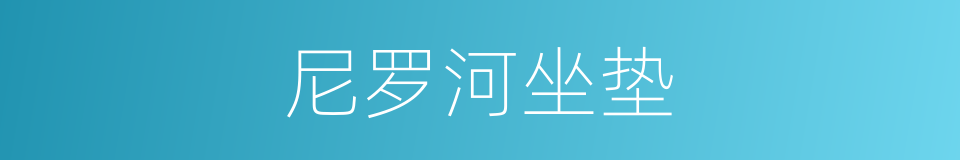 尼罗河坐垫的同义词