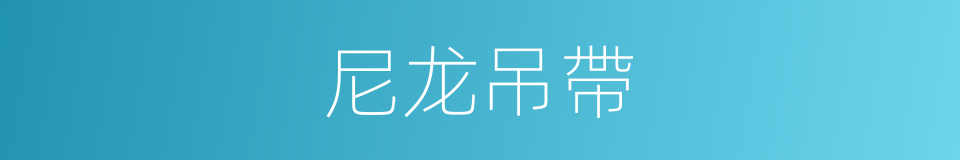 尼龙吊帶的同義詞