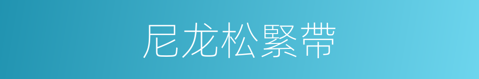 尼龙松緊帶的同義詞