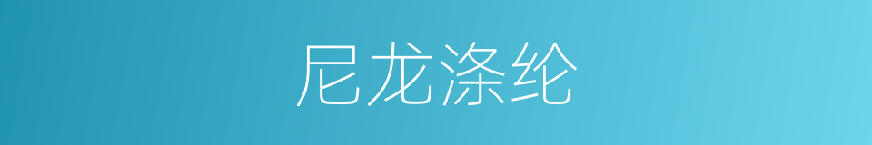 尼龙涤纶的同义词