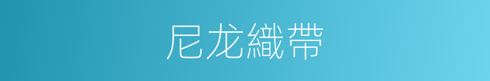 尼龙織帶的同義詞