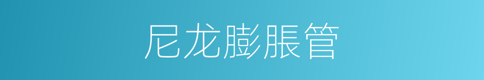 尼龙膨脹管的同義詞