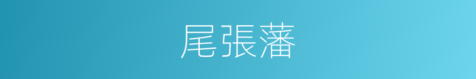 尾張藩的同義詞