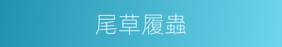尾草履蟲的同義詞