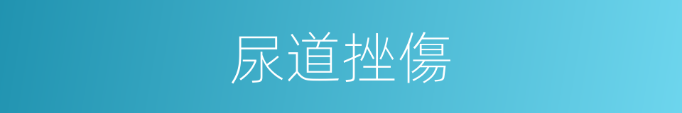 尿道挫傷的同義詞