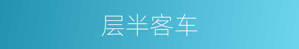 层半客车的同义词
