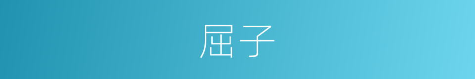 屈子的意思