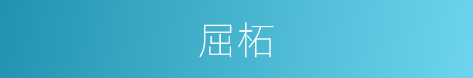 屈柘的意思