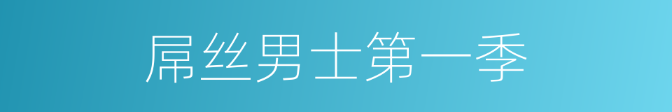 屌丝男士第一季的同义词