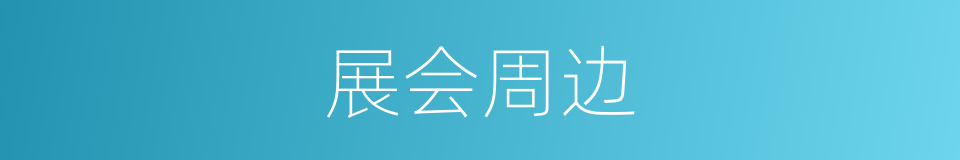 展会周边的同义词
