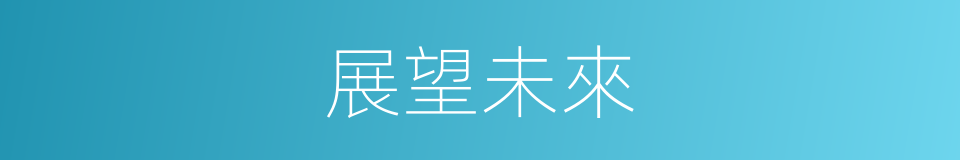 展望未來的意思